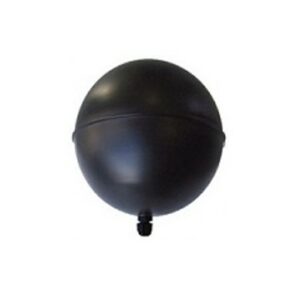 Boule Flotteur Noire En Polypropylène - 150 Mm De Diamètre - Idéale Pour Bassin, Réservoir Et Système D'eau